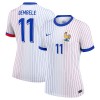 Maglia ufficiale Francia Dembele 11 Trasferta Euro 2024 per Donna